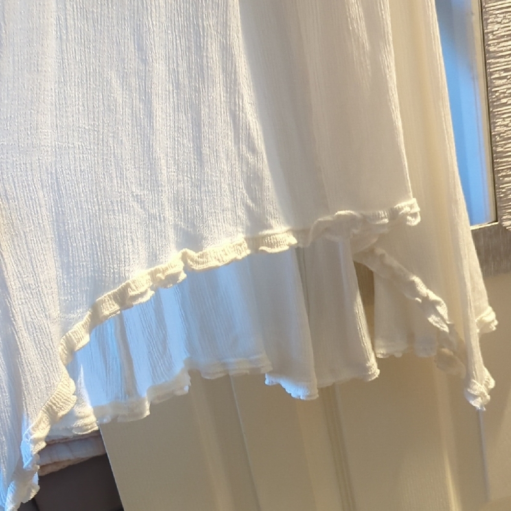Flirty White Spaghetti Strap Dress - Picture 5 of 7